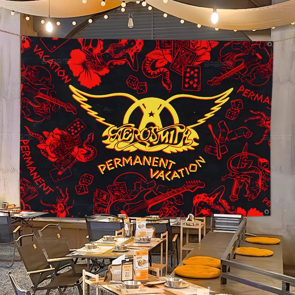 Commercial Printing Company - Bannière publicitaire commerciale A-Aerosmith pour groupe