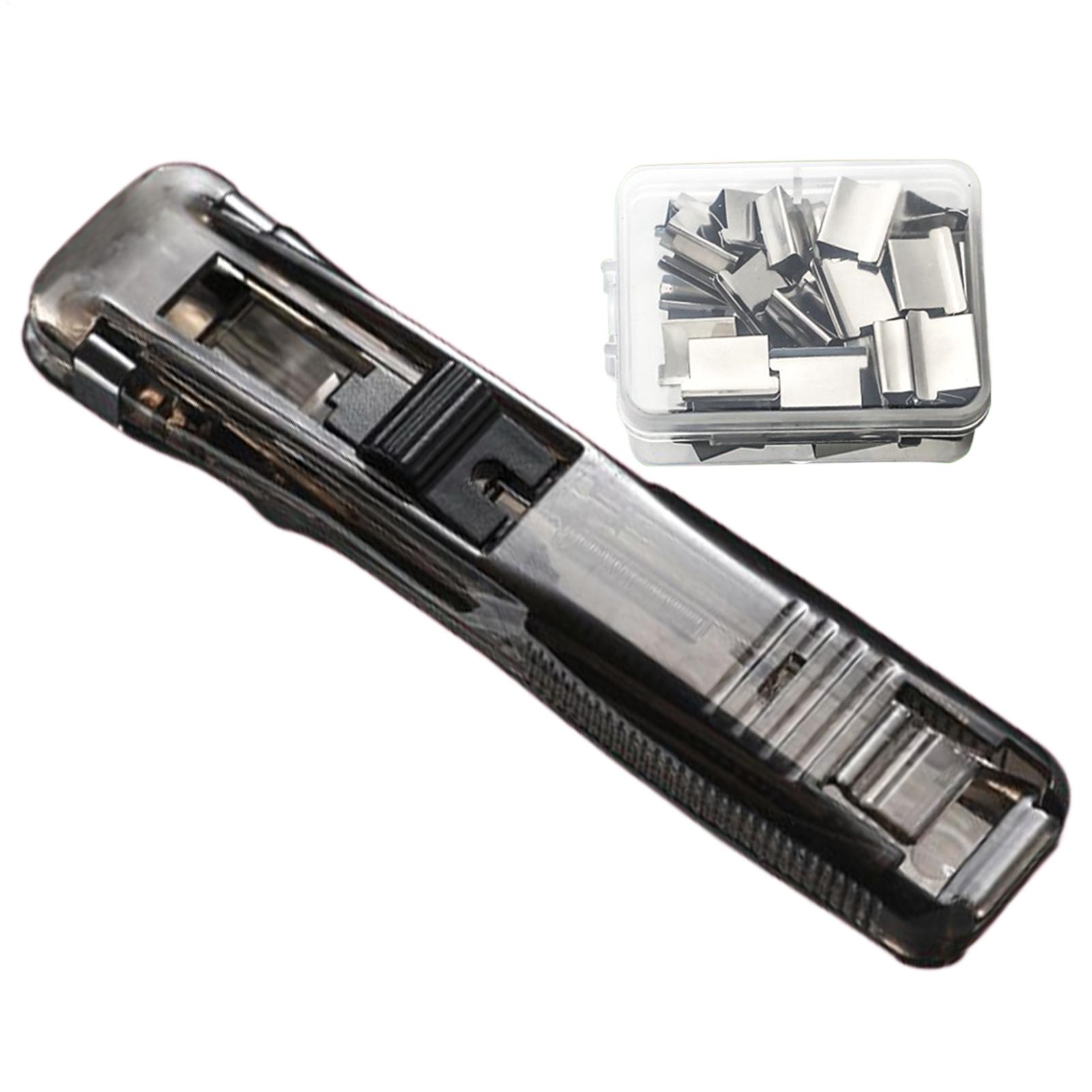 Stapler Heavy Duty - Agrafeuse à clipser manuelle réutilisable pour