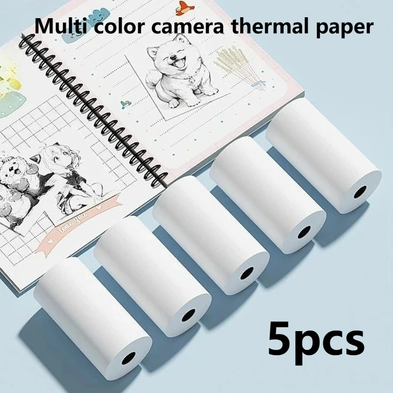 Photo Printer - 5 rouleaux d'autocollants adhésifs thermiques, papier