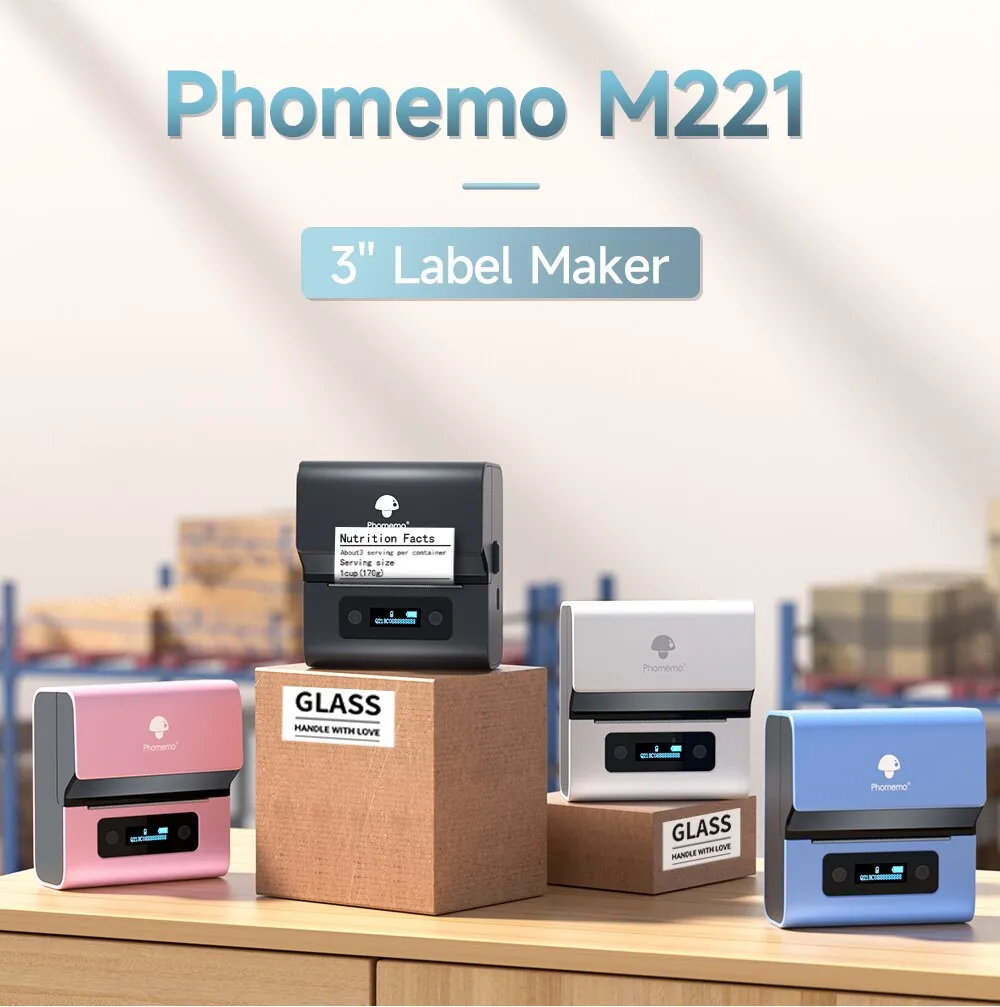 Real Phomemo M221 3 pouces éta - Barcode Printer avis et prix