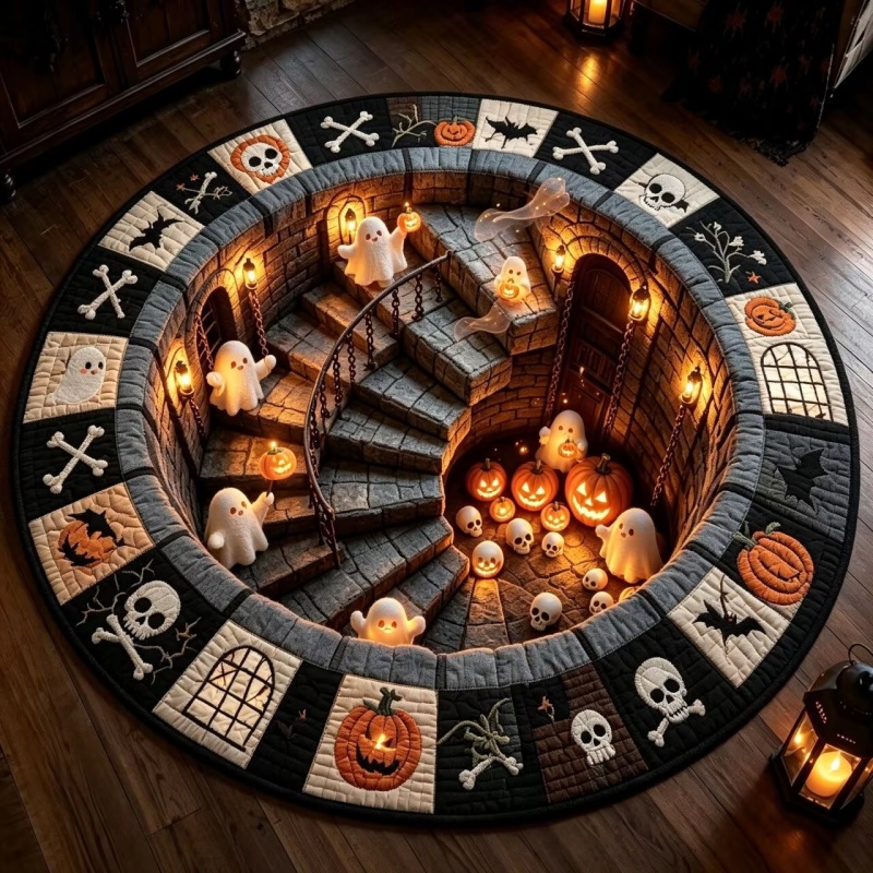 Tapis rond à illusion d'optiqu - Commercial Book Printing Machines avis et prix